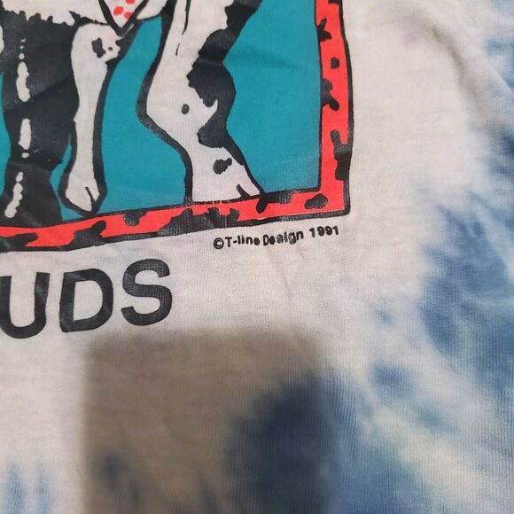 Tye Dye Shirt Size XL 1991 Milk Duds Candy Vintage Cow 🐄 Shirt - Picture 2 of 5